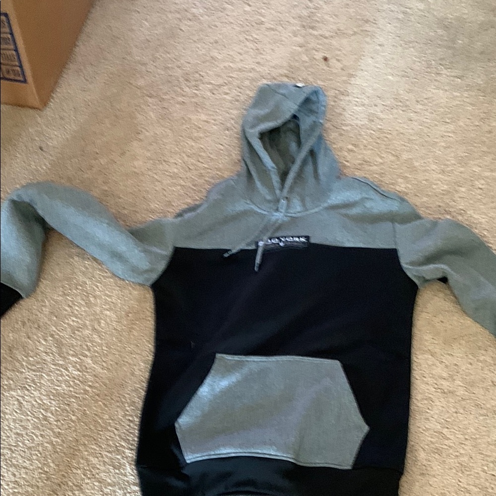 Gray and Black Hoodie Zoo York